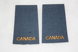 Airwomen Royal Canadian Airforce Rank Slides Pair