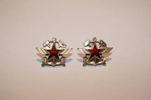 Russian Railway Mil Transport Pair Collars