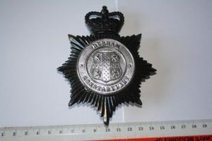 Durham Constabulary Helmet Plate Queens Crown