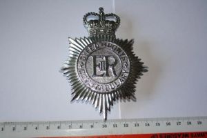 Dyfed-Powys Constabulary Helmet Plate Queens Crown
