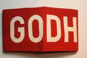East German GDR Armband GODH (assistant on Duty)