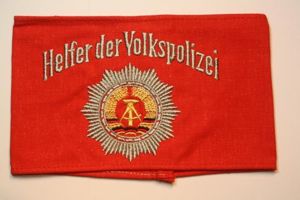 East German GDR Armband Helfer der Volkspolizei