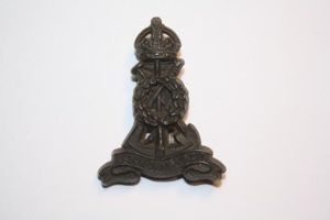 Pioneer Corps WW2 Economy Plastic Cap Badge