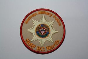Feldjager German Military Police ISAF RC North patch