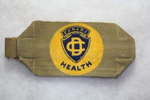 Canadian Civil Defence Health Canvas Armband