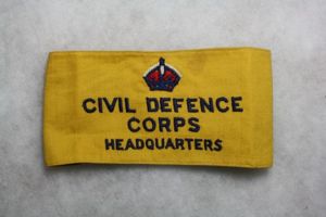 British Civil Defence Corp Headquarters Armband