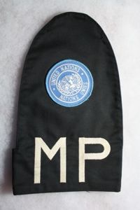 Belgium Military Police United Nations Brassard Balkans