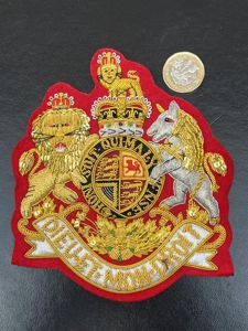 Foot Guards QC RSM's Large Billion Wire Sleeve Badge