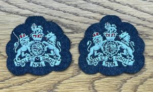 RAF Warrant Officer Cuff Rank Badges Pair 50s