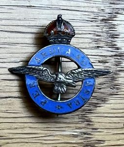 RAF Per Ardva Ad Astra Sterling Sweetheart Brooch