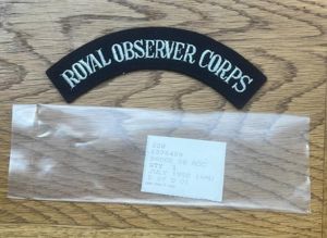 Royal Observer Corps Shoulder Titles