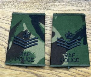 RAF Police Flight Sergeant Rank Slides Pair CS95