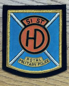 Royal Military Police 51st Highland Division Blazer Badge