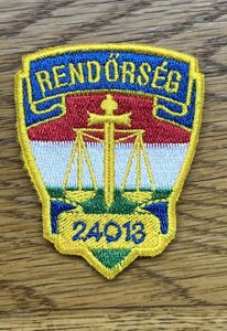 Hungary Rendorseg Police Cloth patch Numbered Small