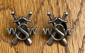 Poland WSW Internal Military Service Collar Badges