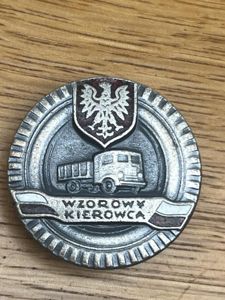 Poland Polish Army Excellent Driver 1950s-1960s Silver