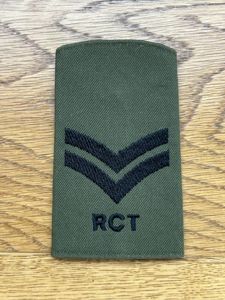 Royal Corps Transport (RCT) Corporal Rank Slide