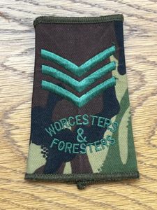 Worcesters & Foresters Sergeant Rank Slide