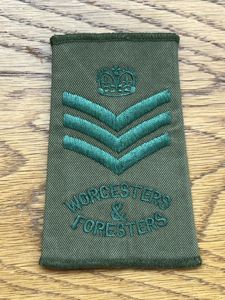 Worcesters & Foresters Staff Sergeant Rank Slide