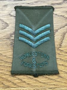 Worcesters & Foresters Sergeant Rank Slide