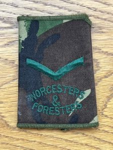 Worcesters & Foresters Lance Corporal Rank Slide