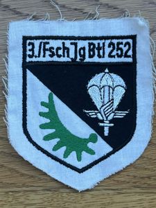 German 3rd Company of Parachute Battalion 252 Patch