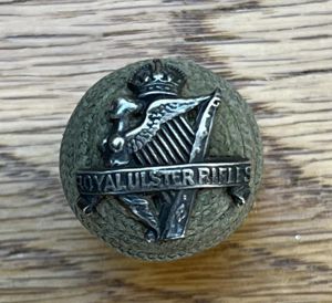 Royal Ulster Rifles Officers Green Cord Cap Boss Badge Kings …