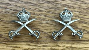 Army Physical Training Corps Kings Crown Collar Badges
