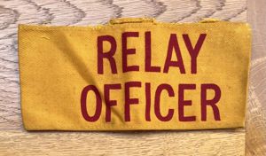 NFS, National Fire Service WW2 Printed Relay Officer Armband