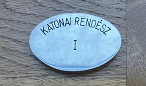 Hungary Military Police Katonai Rendesz ID Disc
