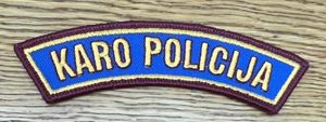 Lithuania Military Police Karo Policija Title