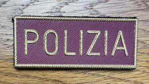 Italy Polizia Gold Plastic