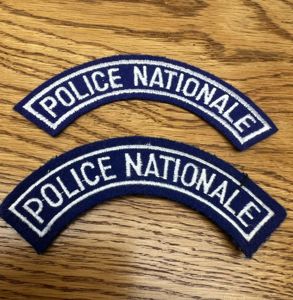 France Police Nationale Shoulder Arcs Pair