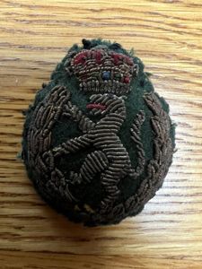 Women's Royal Army Corps Officers Bullion Cap Badge