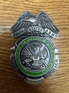 US Army Military Police Inauguration 2001 Breast Badge
