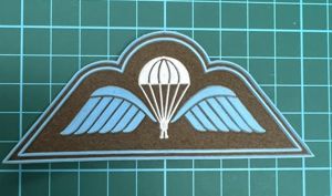 Belgium Brevet A Parachute Wing B&7T 451