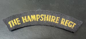 The Hampshire Regt Shoulder Title