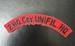 Ireland 2nd Headquarters Company, UNIFIL HQ Shoulder Title