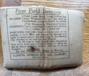 WW2 First Field Dressing Dated 1943