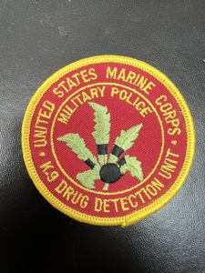 US Marine Corps Military Police K9 Drug Detection Unit