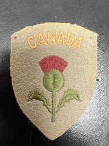 27th Canadian Infantry Brigade 1st Highland Battalion Patch