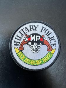 USA Military Police Kick Ass & Take Names Patch