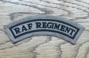 RAF Regiment Shoulder Title Desert Colour