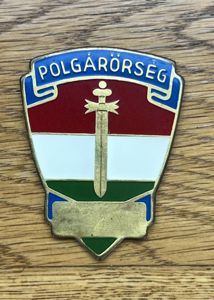 Hungary Civil Guard Metal Badge