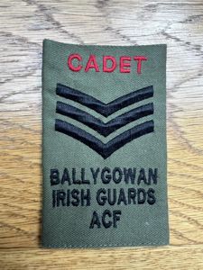 Ballygowan Irish Guards ACF Cadet Sergeant Rank Slide