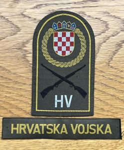 Croatia Army Patch and Tab