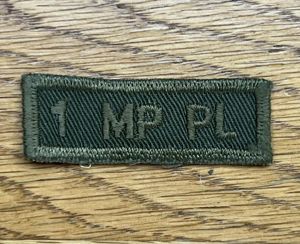 1st MP OG Combat Title 1970s -