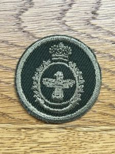 Canada First Pattern Combat Cap Badge Security Branch MP