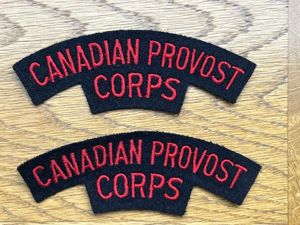 Canada Canadian Provost Corps Shoulder Titles Pair