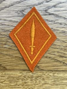 Switzerland Military Police Collar Patch Orange
